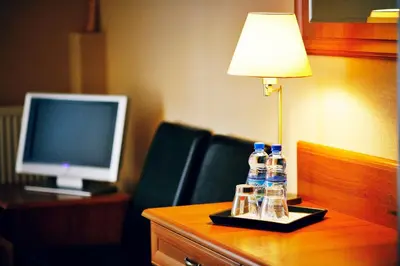Telewizja i/lub zestaw kina domowego w obiekcie Hotel Zorza