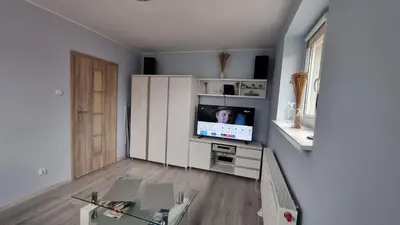 Telewizja i/lub zestaw kina domowego w obiekcie Apartament Wałbrzych