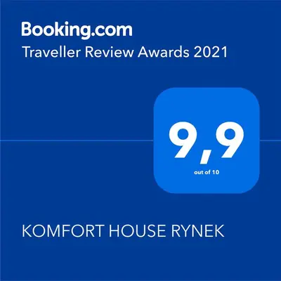 Certyfikat, podpis lub inny dokument wystawiony w obiekcie KOMFORT HOUSE RYNEK