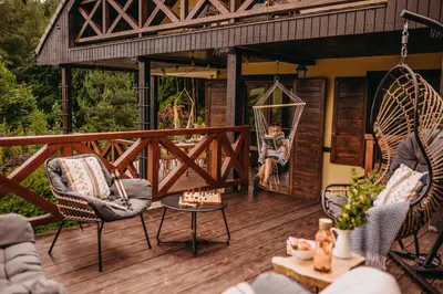 Balkon lub taras w obiekcie Sowie Klimaty
