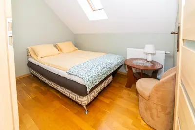 Łóżko lub łóżka w pokoju w obiekcie Apartamenty Golden Village
