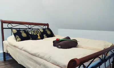 Łóżko lub łóżka w pokoju w obiekcie Apartamenty Golden Village