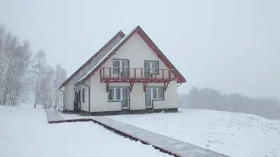 Obiekt Rezydencja Ostoja zimą