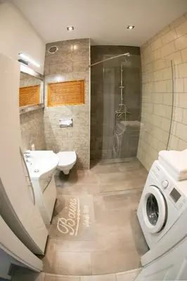 Łazienka w obiekcie Apartamenty Lawendowy Zakątek 1