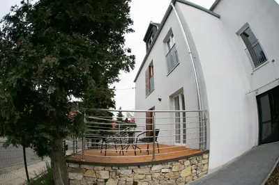 Balkon lub taras w obiekcie Apartamenty Lawendowy Zakątek 1