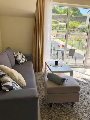 Część wypoczynkowa w obiekcie Atrakcyjny Apartament Czarna Góra