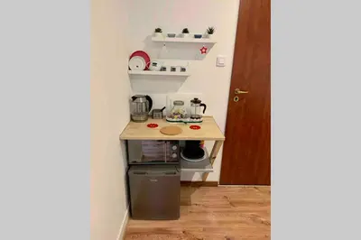 Kuchnia lub aneks kuchenny w obiekcie Apartamencik Centrum