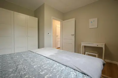 Łóżko lub łóżka w pokoju w obiekcie domki Stara Morawa