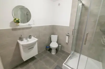 Łazienka w obiekcie Apartament u Andrzeja