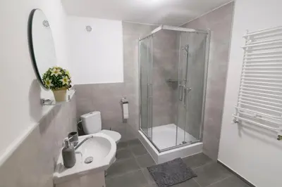 Łazienka w obiekcie Apartament u Andrzeja