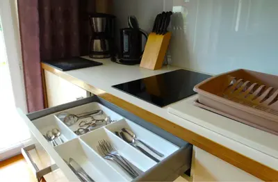 Łóżko lub łóżka w pokoju w obiekcie Apartamenty Miku