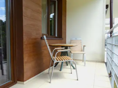 Balkon lub taras w obiekcie Apartamenty Miku
