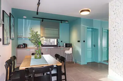 Kuchnia lub aneks kuchenny w obiekcie Apartamenty Caminski Deluxe