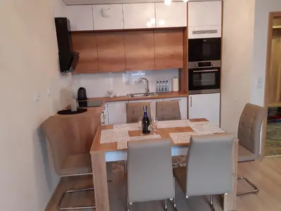 Kuchnia lub aneks kuchenny w obiekcie Apartament Reymonta