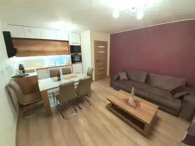 Kuchnia lub aneks kuchenny w obiekcie Apartament Reymonta