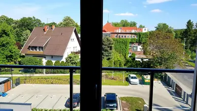 Budynek, w którym mieści się apartament