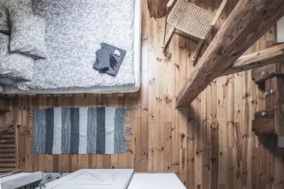 Łóżko lub łóżka w pokoju w obiekcie Zapomnienie