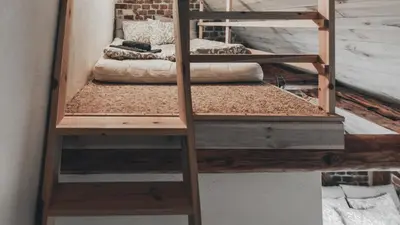 Łóżko lub łóżka w pokoju w obiekcie Zapomnienie