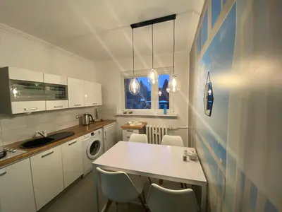 Kuchnia lub aneks kuchenny w obiekcie Blue Sky Apartament