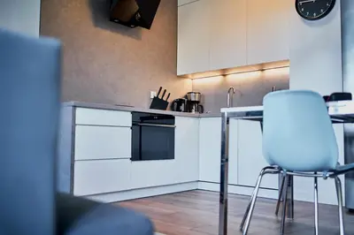 Kuchnia lub aneks kuchenny w obiekcie LAGUNA 20 Apartament Elegancki