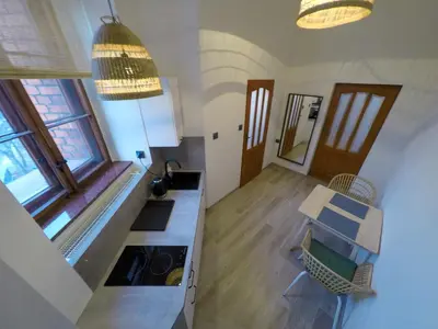 Kuchnia lub aneks kuchenny w obiekcie Apartamenty w Wieży