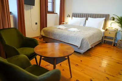Łóżko lub łóżka w pokoju w obiekcie Apartamenty w Wieży