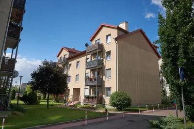 Budynek, w którym mieści się apartament