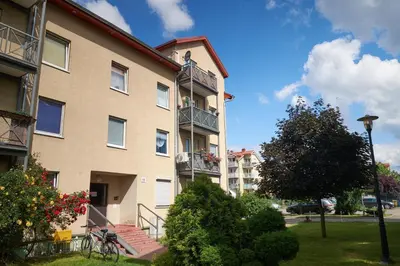 Budynek, w którym mieści się apartament