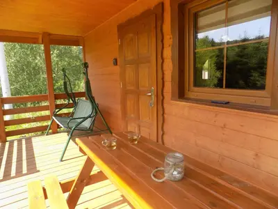 Balkon lub taras w obiekcie Chatka w gorach