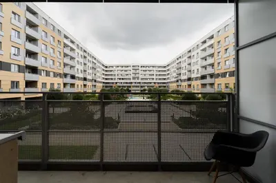 Budynek, w którym mieści się apartament