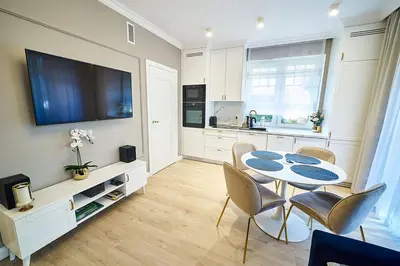 Telewizja i/lub zestaw kina domowego w obiekcie LAGUNA Apartament 5 