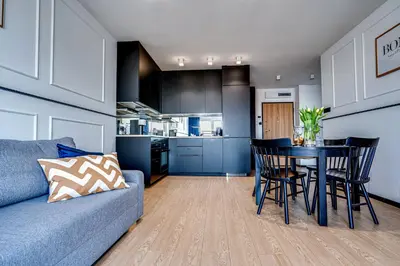 Kuchnia lub aneks kuchenny w obiekcie Apartament Magnolia, Free Parking, Taras,