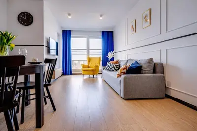 Część wypoczynkowa w obiekcie Apartament Magnolia, Free Parking, Taras,