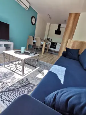 Część wypoczynkowa w obiekcie Apartament NaGrobli
