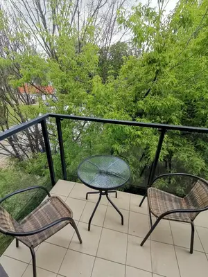 Balkon lub taras w obiekcie Apartament NaGrobli