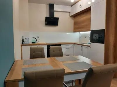 Kuchnia lub aneks kuchenny w obiekcie Apartament NaGrobli