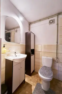 Łazienka w obiekcie Domek Pod Lasem