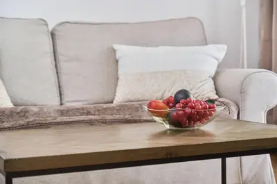 Część wypoczynkowa w obiekcie Apartments Dmowskiego Kępa Mieszczańska by Noclegi Renters