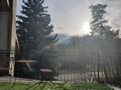 Widok na góry z tej kwatery prywatnej