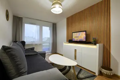 Telewizja i/lub zestaw kina domowego w obiekcie Apartament Dzień Dobry 3