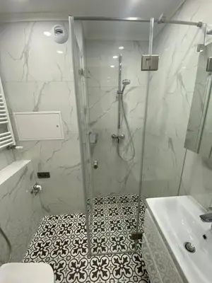 Łazienka w obiekcie Apartament Wrocław Marina nad Odrą 7