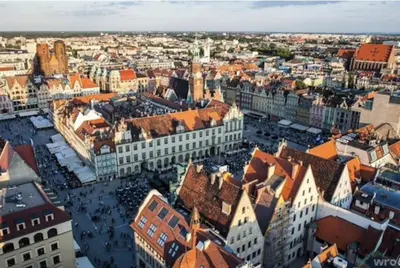 Widok na miasto Wrocław z tego apartamentu