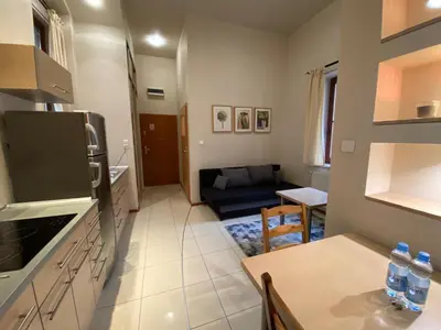 Kuchnia lub aneks kuchenny w obiekcie Klimatyczny apartament przy Rynku (1 min. pieszo!)