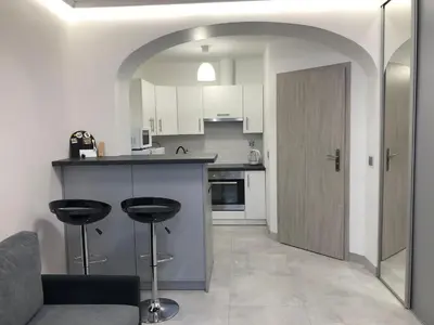 Kuchnia lub aneks kuchenny w obiekcie Za Rogiem