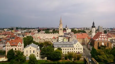 Widok na miasto Opole z tego apartamentu