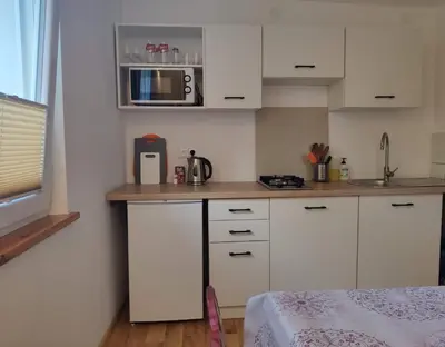 Kuchnia lub aneks kuchenny w obiekcie Apartamenty i pokoje gościnne