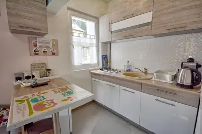 Kuchnia lub aneks kuchenny w obiekcie Apartament Gałązka Jabłoni