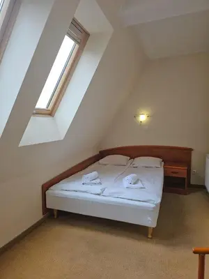 Łóżko lub łóżka w pokoju w obiekcie Willa Sanssouci