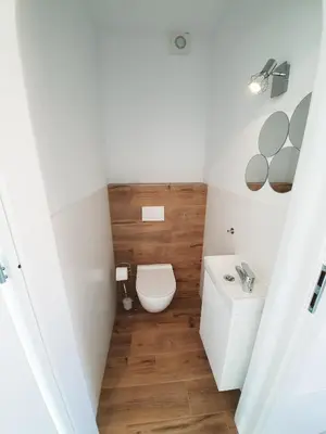 Łazienka w obiekcie Domek pod świerkami - 