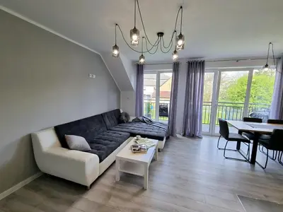 Część wypoczynkowa w obiekcie Domek pod świerkami - 